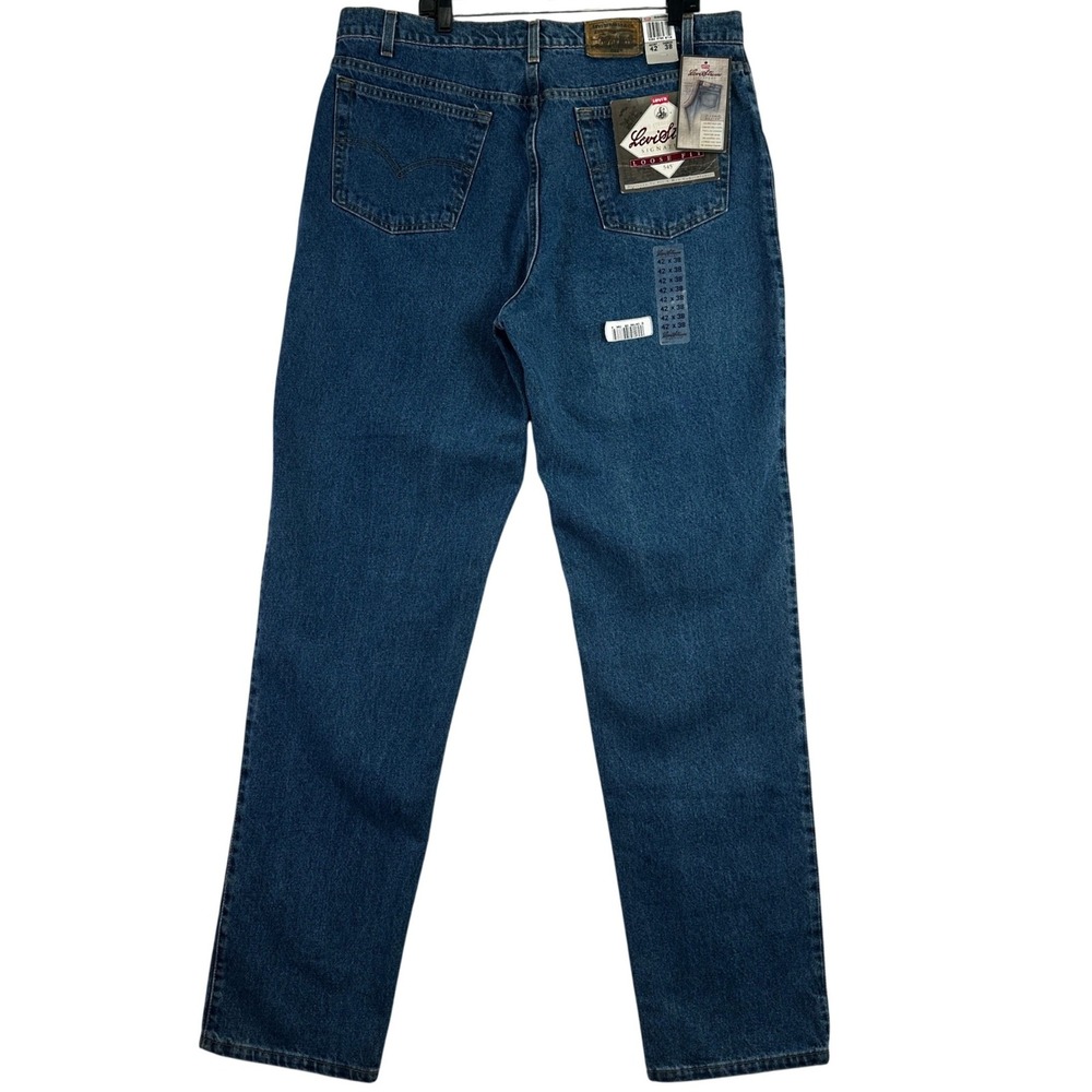 Vintage Levi Strauss Signature 545 Loose Fit Jeans Mens 42x38 Blue Baggy Style